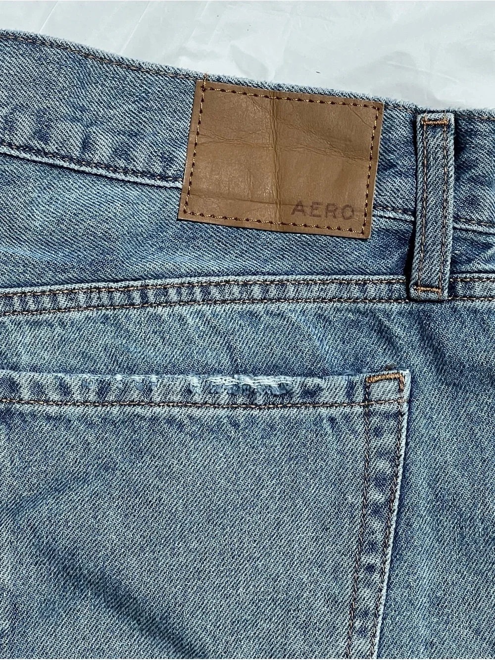 Aeropostale 100% cotton AERO2 Premium Air Denim Boyfriend Shorts NWT beach